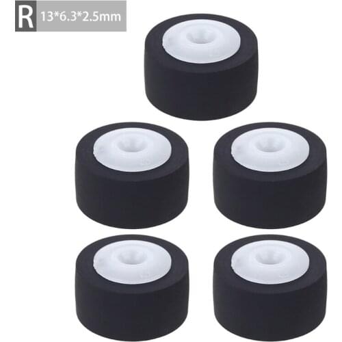 P82F 5pcs Different Size Car Retractor Press Belt Pulley, Deck Audio- Pressure Recorder Press Belt Pulley Cassette Deck Tape