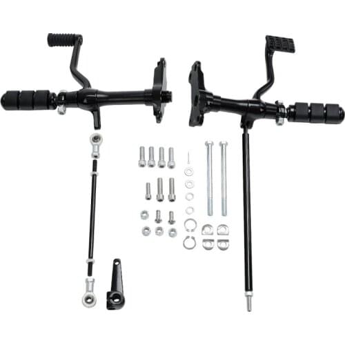 Motorcycle Forward Controls Pegs Levers Linkages Kit For Harley Sportster XL883 1991-2003