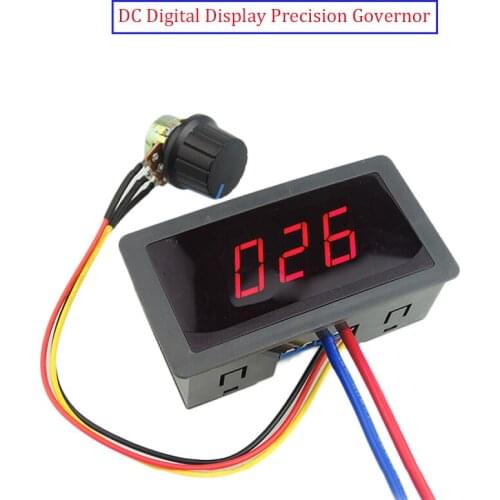 Pymeter Speed Governor Digital Display 12V24V Reducer Motor High Power Speed Regulating Switch Poleless Speed Regulating Control