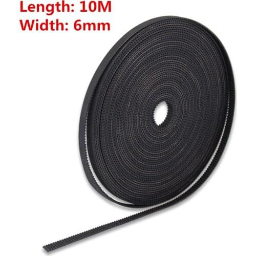 10Meter/Pack GT2 Timing Belt Width 6mm Rubber 2GT-6mm Used In Linear Drive Small Backlash 2GT Belt Pulley for 3D Printer