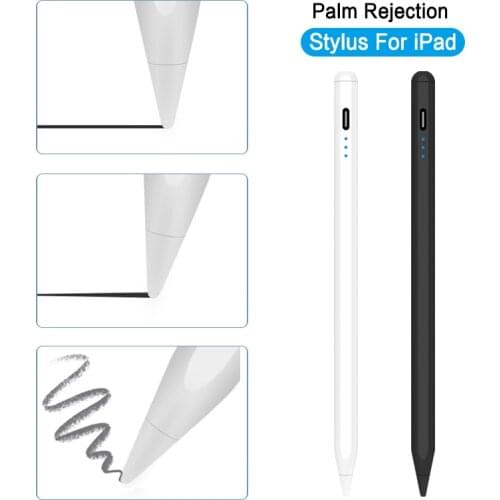 Stylus Pen For Apple iPad Pro 11 12.9 2020 2021 Air 4 Mini 5 Palm Rejection,Pressure Pen For Apple iPad 10.2 2019 Tablet Pencil