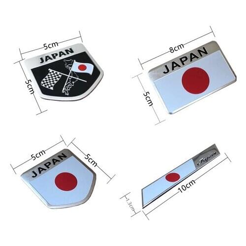 Japan Flag Emblem Badge Motorcycle Fairing Decals Sticker for Auto Doors Windows Trunks Car Accessories