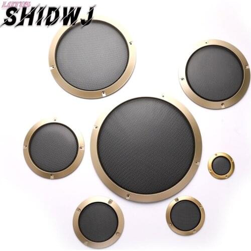 For 2"/3"//5"/6.5"/8"/10" Inch 2Pcs Grille Speakers Protective Cover Car Speaker Power Amplifier Decorative Circle Unit Net