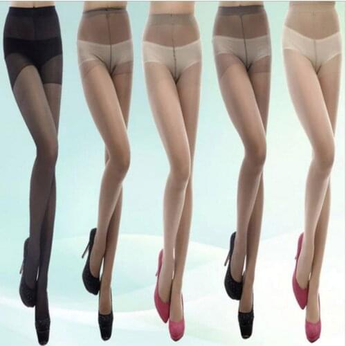 1PC Solid Fashion Summer Womens Sexy Thin Tights Lady Transparent Stocking Panties Pantyhose Breathable Long Thin Stockings