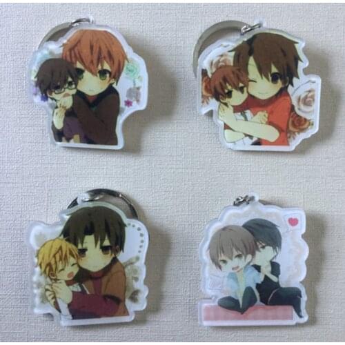 1pcs Otaku Fujyoshi BL Animation Junjou Romantica Takahashi Misaki Usami Akihiko Portachiavi Keyring keychain llavero Gift