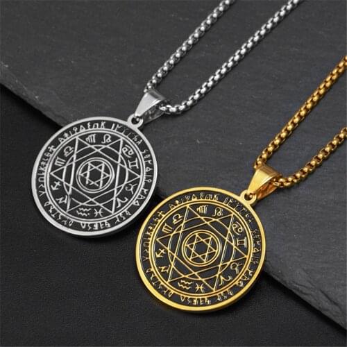 12 Constellations Hexagram Star of David Pendant Necklace For Men Gold Color Stainless Steel Israel Jewish Jewelry Birthday Gift