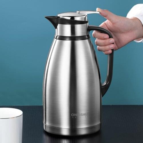 2.5L/3L Thermos Tea Pot Large Capacity 304 Stainless Steel Boiling Kettle Household Water Bottle Vacuum Flask Outdoor Coffee Pot