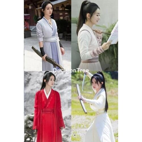 2021 tv play hanfu the legend of fei fairy cosplay hanfu ancient chinese costume tang suit folk dress for women princess dress