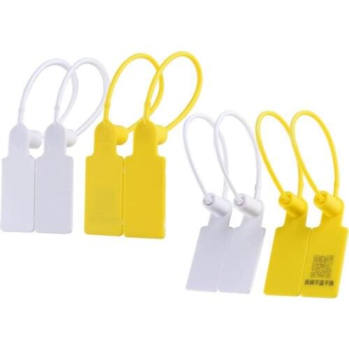 50pcs plastic seal cable tie hanging strap tag 175mm one-time use for shoes cloths bag NEW wholesale price