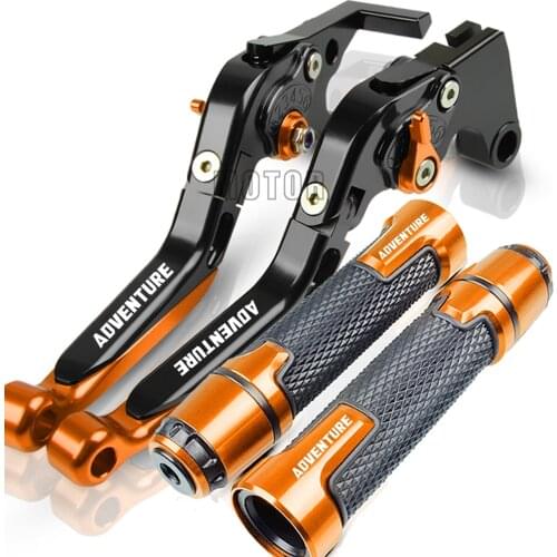 For 390 790 2090 1290 Adventure 2019 2018 2016 Motorcycle CNC Brake Clutch Lever+22MM Handle Grips Handlebar Adventure logo