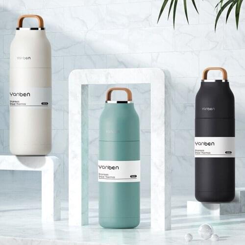 Travel Water Bottle 304 Stainless Steel Thermos Thermal Cup Vacuum Flask 350ml Coffee Insulated Thermo Mug 6-12 Hours