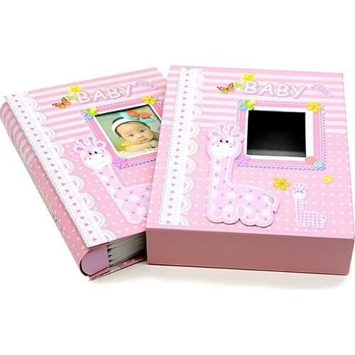 Nobbystar 200'LÜK 10x15cm Boxed Baby Girl Pink Photo Album