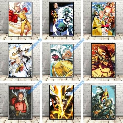 Classic Anime Poster One Punch Man Diamond Painting 5D DIY Diamond Mosaic Embroidery Cross Stitch Kits for Bedroom Home Decor