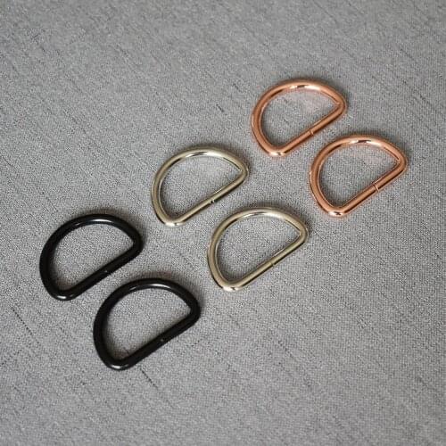 50 Pcs/Lot 32mm Metal Accessories D ring DIY Use For Handbag Bag Purse Strap Belt Buckle DIY Metal Buckle Hardware Accessories