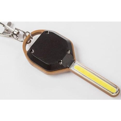 1 PC Mini LED Flashlight Light Mini Key Shape Keychain Lamp Torch Emergency Camping Light Key Ring Keychain Torch Lamp Gracious