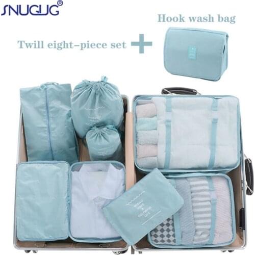 9pcs Set Travel Organizer Storage Bags Suitcase Packing Set Storage Cases Portable Luggage Organizer Clothes Shoe Tidy Pouch Bag