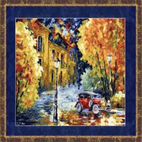 2020 New Arrival Embroidery Autumn Cross Stitch Near Me with 14CT Aida Counted Canvas & Free Shipping for Home Decor and Gifts