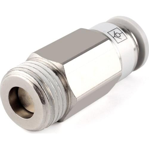1/8" 1/4" 3/8" 1/2" BSP Male One Way Pneumatic Check Valve Non-return Valve Quick Fitting Connector Tube OD 4mm 6mm 8mm 10mm 12m