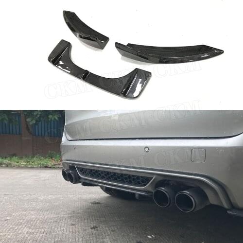 Carbon Fiber Rear Lip Aprons Splitters For BMW X5M F85 X6M F86 2015 2016 2017 2018 HM Style FRP Rear Mudguard plate fender