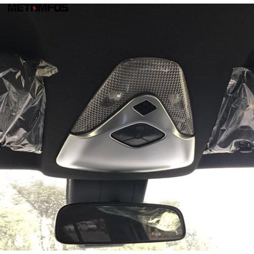 For Toyota CHR C-HR 2016-2018 2019 Carbon Fiber Front Reading Light Lamp Cover Decoration Trim Interior Accessories Car Styling