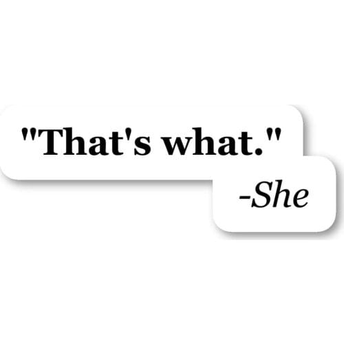 Sticker Funny Quotes Stickers - Laptop Stickers - 2.5" Vinyl Decal - Laptop, Phone, Tablet Vinyl Decal 20*5CM