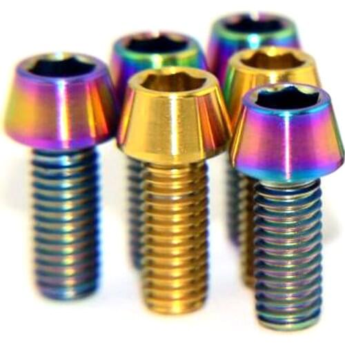 M5 m6 m8 m10 Conical Head Titanium Screw ,Titanium Hex Socket Head Cap Screw , gr5 Titanium Bolt,E011