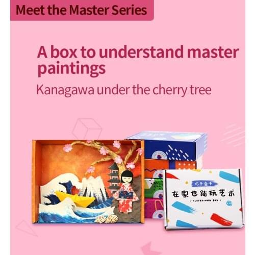Xibao Handmade Box Stereo 3D Decorative Art Manual DIY Model Story Material Box Painting/Japanese Elements