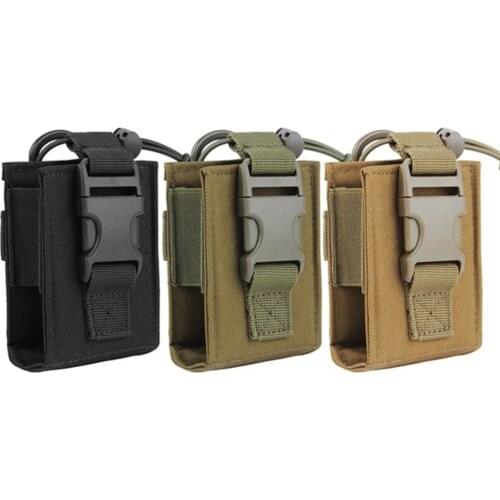 Green Camouflage Walkie-talkie Bag Outdoor Military Fan Accessory Bag Large Capacity Multifunctional Bag