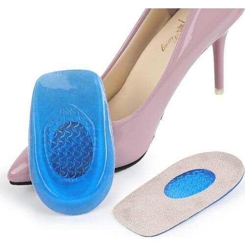 1Pair New Silicone Gel orthopedic Insoles Back Pad Heel Cup for Calcaneal Pain Health Feet Care Support spur feet cushion pads