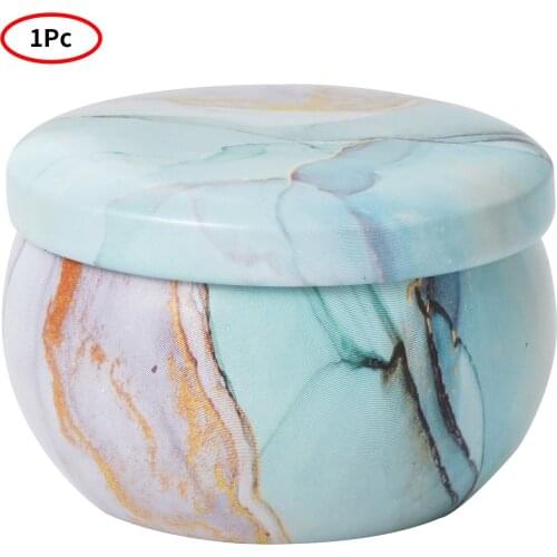 1Pcs Round Box Small Candle Jar DIY Wax Soap Making Canister Sealed Metal Coffee Tea Can Sealed Dry Storage Case Food Container
