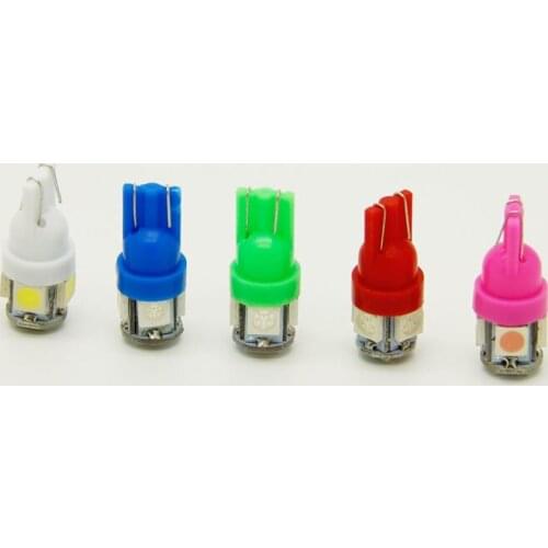 50PCS Car DC 12v t10 Light 5050 Super White 194 168 w5w T10 Led Parking bulb