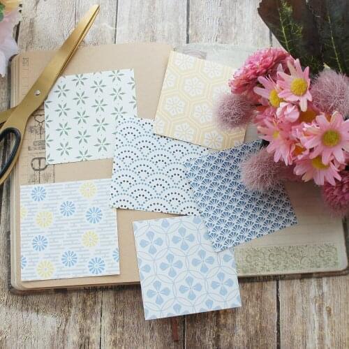 8cm 50pcs DIY Blue Sea Wave Paper As Creative Craft Paper Background Scrapbooking DIY Use