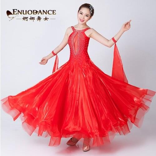 Customize 7 colors standard ballroom dress for ballroom dancing Standard viennese waltz dress ballroom dance competition dress