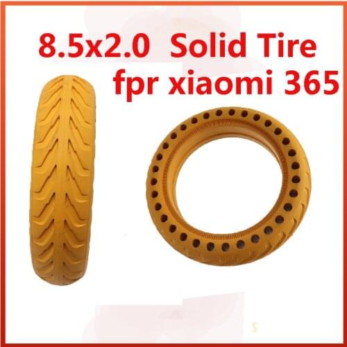 8,5 solid perforated cover for Xiaomi M365 / PRO / 1S, electric scooter, 8 1/2X2 solid tire, Bumble Bee, hole