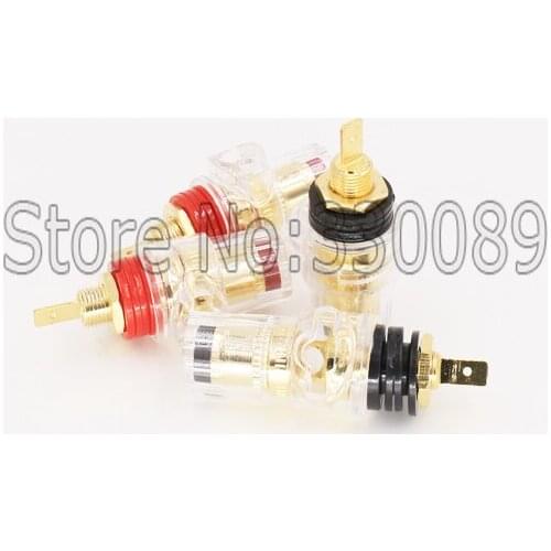 8PcsX Audio Amplifier Speaker Spade Terminal Binding Post Banana Female Jack Socket Connectors