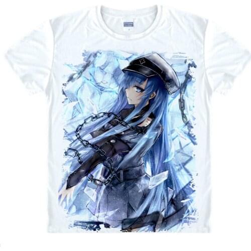 Akame ga Kill T-shirts kawaii Japanese Anime t shirt Manga Shirt Cute Cartoon Comic Esdeath Cosplay shirts 40779575059 tee 229