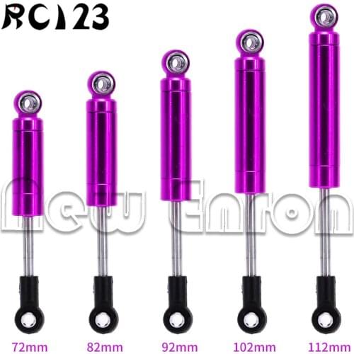 Purple Aluminum 72-112MM Int Shock Absorber Damper 1:10 RC Car Tamiya Kyosho Axial HPI Crawlers Car Trucks CC01 SCX10