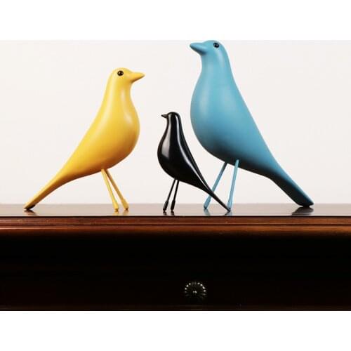 Large And Medium Bird Gifts Simple Small Shop Decoration Soft Tv Cabinet Resin Animal Study Decorations Crafts