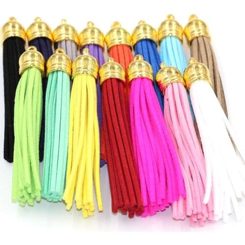 88mm Length! (5pcs/lot) Suede Tassel For DIY Jewelry accessories Bag Charms Clothing embellishment