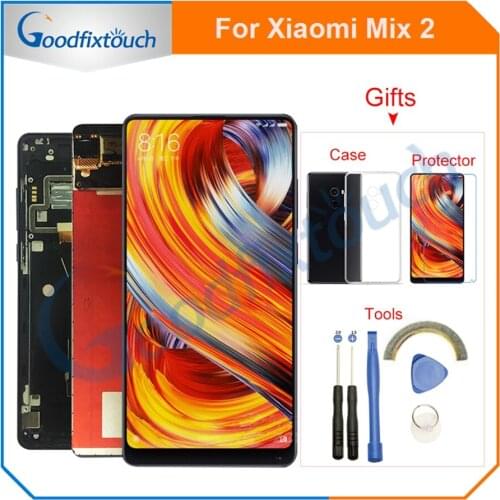 For Xiaomi Mix 2 Mix2 Mi Mix 2 LCD Display+Touch Screen Panel Digitizer With Frame 5.99" Black White 2160x1080 Free Shipping