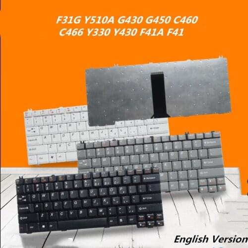 Laptop English Keyboard For LENOVO F41A F41 F31G Y510A G430 G450 C460 C466 Y330 Y430 notebook Replacement layout Keyboard