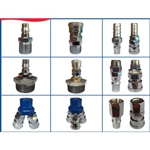 Dust blowing gun set air compressor high pressure pipe joint connected air pump dust collector for pneumatic air storage tanker