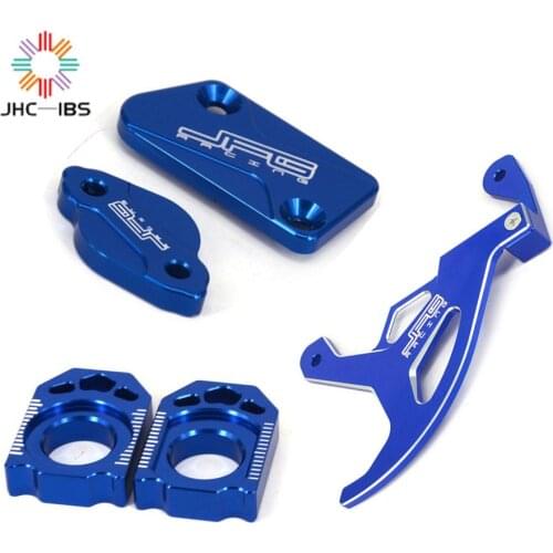 Motorcycle CNC Reservoir Cover Rear Disc Guard Chain Adjuster For Yamaha YZ125/250 YZ250F YZ450F YZ125X YZ250X WR450F 2007 2008