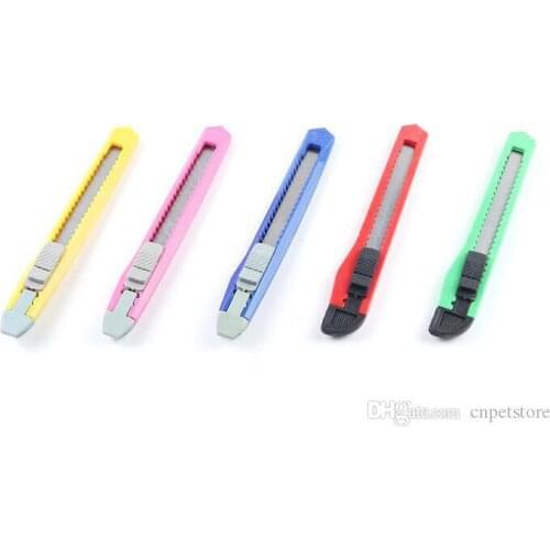 DHL/UPS/FEDEX free shipping mini Utility Knife multifunction Art Cutter Students Paper Snap Off Retractable Razor Blade Knife