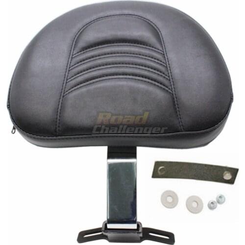 Motorcycle Black Adjustable Comfy Plug-In Driver Rider Backrest Fits For Harley Heritage Softail Fatboy 2007-2017 2016