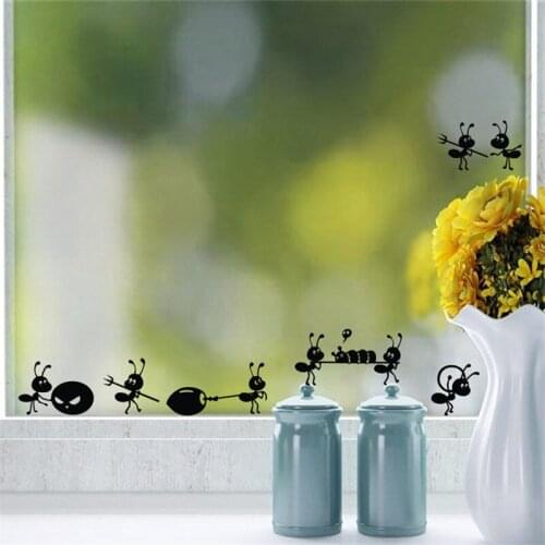 Ants Wall Sticker For Childrens Rooms Home Decor Glass Windows Decoration Poster Mural Art Decals Stickers Wall Decor