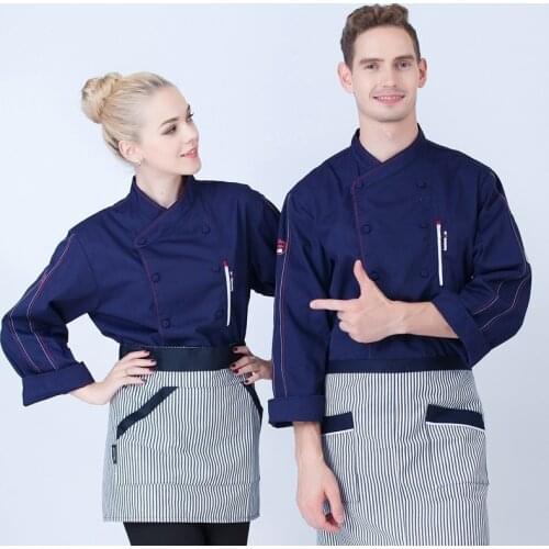 New Design Chef Jacket Chinese Style Food Service Restaurant Chef Uniform Hotel Kitchen Cook Clothes New Bakers Uniforms B-5681