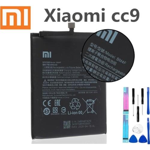 Original Xiao Mi CC9e CC9 CC9 E Battery BM4F 4030mAh High Quality Replacment Phone Battery+tools