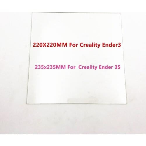 220/235mm Borosilicate Glass Bed for Creality Ender-3/3S 3D printer matte Heated Bed Borosilicate Glass Plate