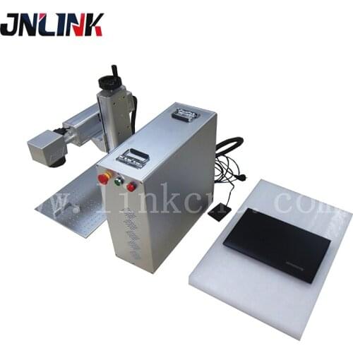 Rotary fiber laser marking machine jinan fiber laser engraving machine/ fiber plate making machine